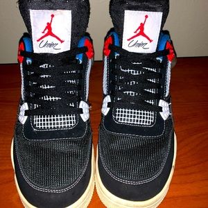 Jordan 4 Men Retro Union Off Noir